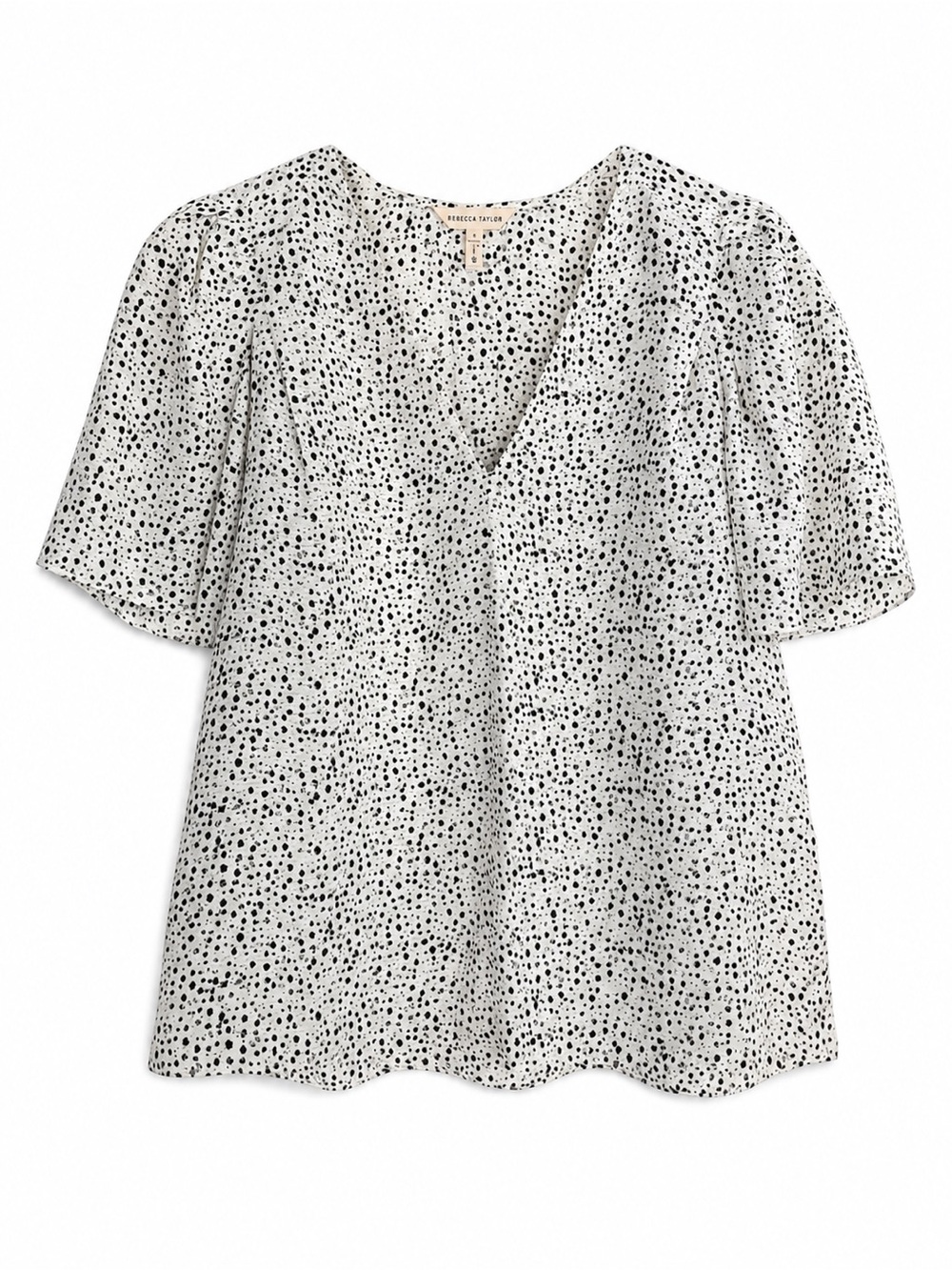 Rebecca Taylor Silk V-Neck Blouse 2